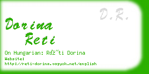 dorina reti business card
